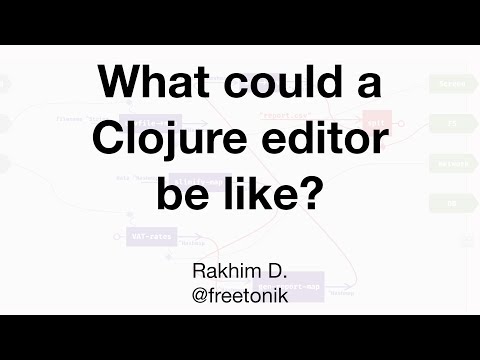 What could a Clojure/LISP editor be like? - Rakhim Davletkaliyev