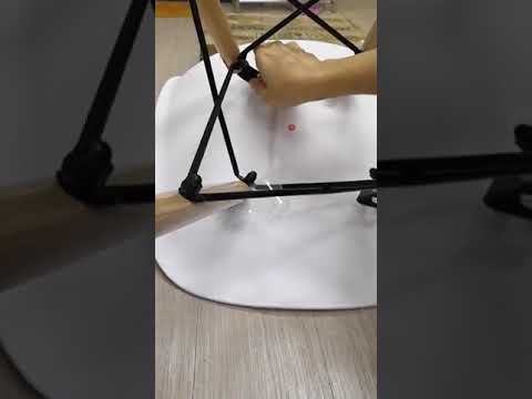 Method to adjust the 4 brackets to fix onto Eames Chair Seat