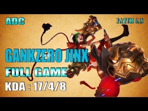 Gankzero Jinx vs Ezreal ADC - Full Game (Sep 20, 2016)
