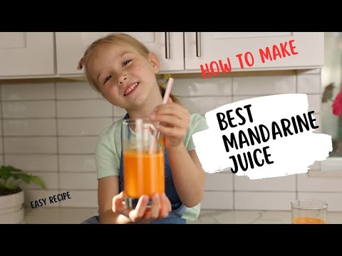 How to make Mandarine Juice / Easy recipe / Simple Ingredients