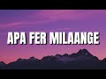 Apa Fer Milaange (Lyrics) | Savi Kahlon | Haaye Ni Apa Fer Milaange Lyrics