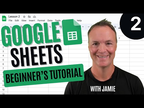 Beginners Google Sheets Tutorial Lesson 1