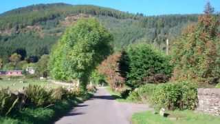 Autumn Drive To The Village Of Dull Highland Perthshire Scotland