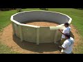 CaliMar Round Above Ground Pool Installation
