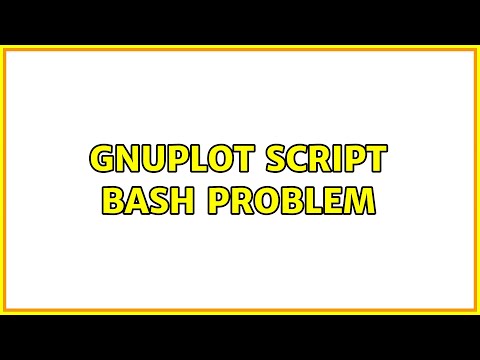 Gnuplot Script Bash Problem