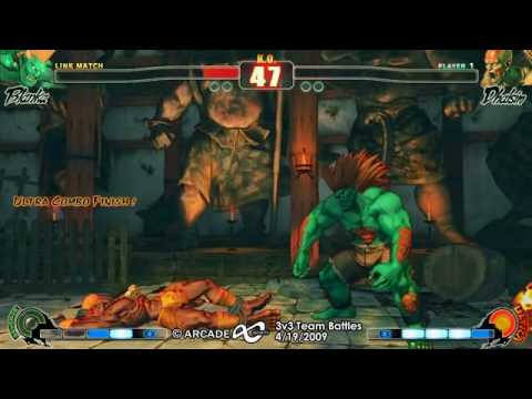 Arcade Infinity SF4 3-on-3 Teams - LB4 Team Streetsharks vs Team ManillaSunrise