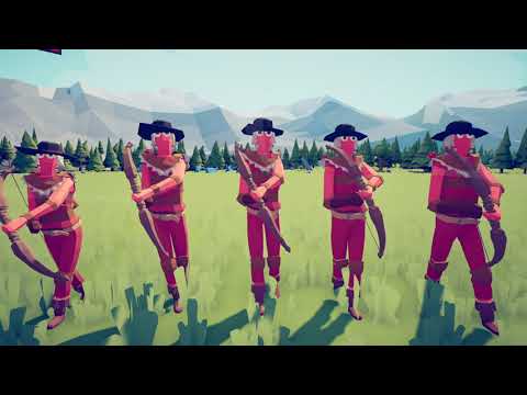 5x Poacher vs every unit [TABS]