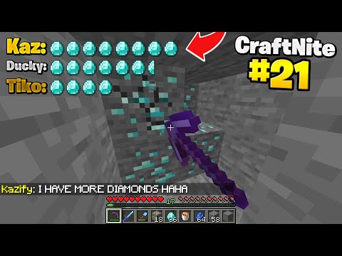 CraftNite: Episode #21 - Kaz is BEATING ME in the Diamond Race... (not good)