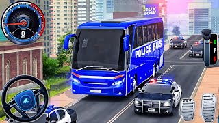 Police Prisoner Bus Transport Simulator 3D - US Police Bus Service Driver - Android GamePlay