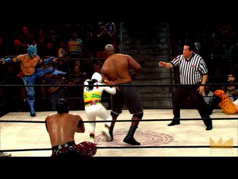 Lucha Underground 12/17/14: 10 WAY MATCH - Mascarita vs. Big Ryck
