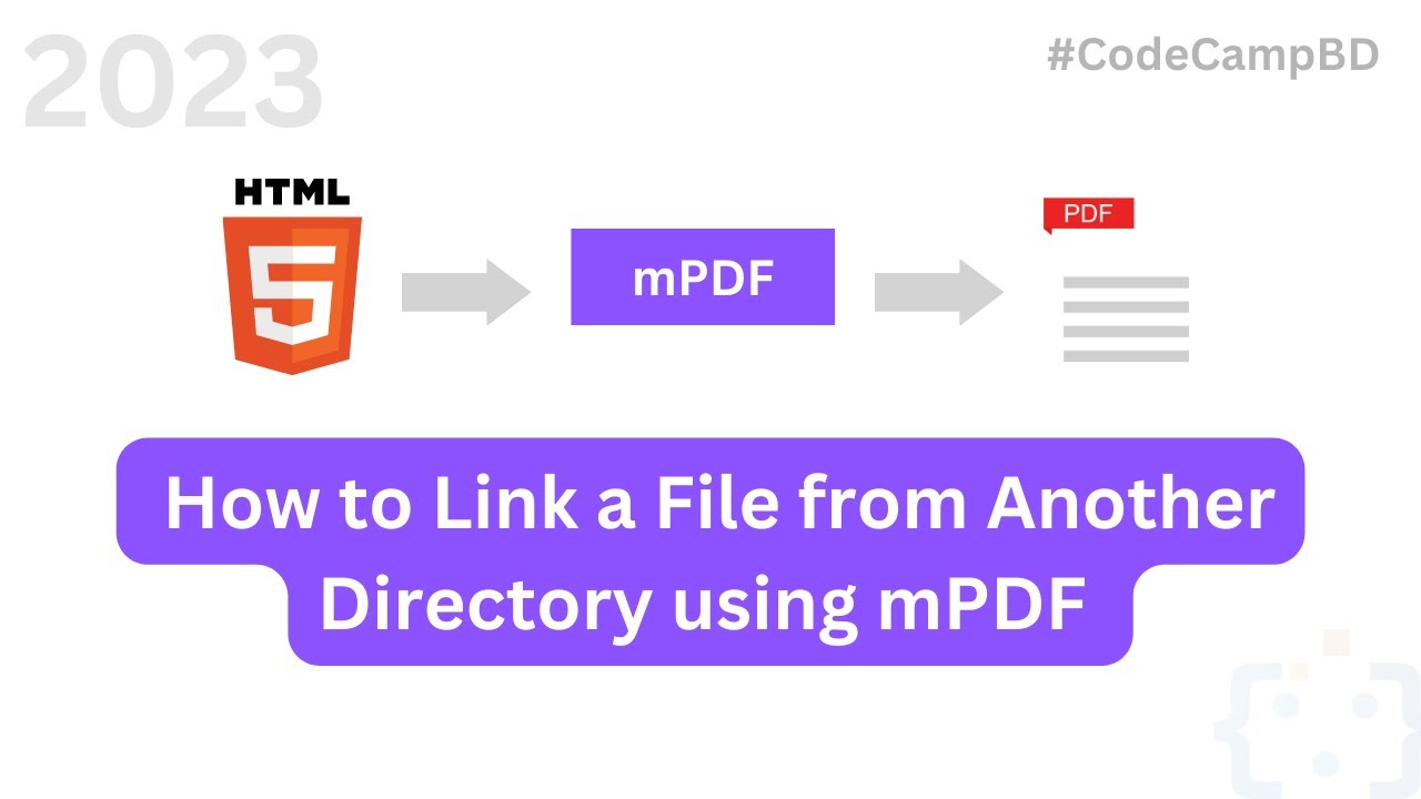 How to Link File Another Directory Using Mpdf || #code_camp_bd #2023 #mpdf #mpdf_in_php #pdf
