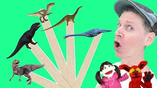 Dinosaurs Part 3 | Pop Sticks Song with Matt | Dream English Kids
