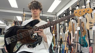 Video thumbnail for Fender / American Vintage Jazz Bass BLK【Test Play】 by Bass Sound Maniac