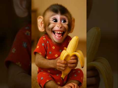 monkey eating banana 🍌