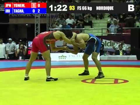 Tatsuhiro Yonemitsu (Japan) vs Mehdi Taghavi (Iran) 66kg 2012 Freestyle World Cup