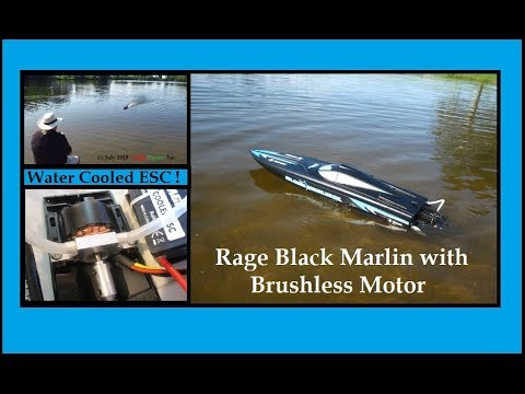 Tom's Rage Black Marlin Brushless Speed boat review.
