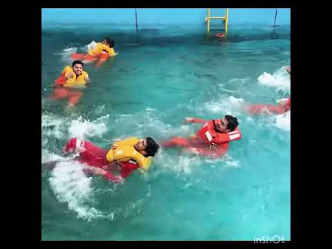 Polyethylene foam life jacket for marine work, for sea patro...