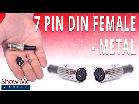 How To Install The 7 Pin DIN Female Solder Connector - Metal