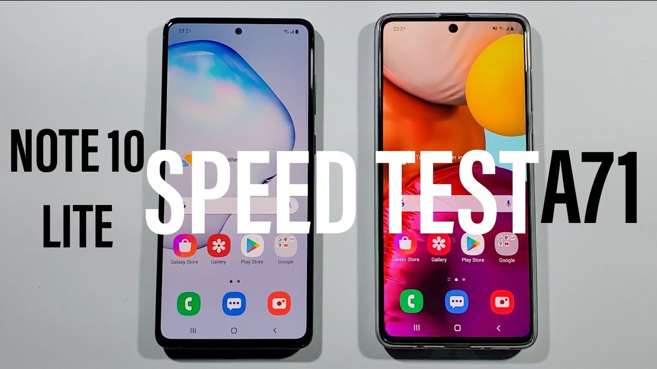 Samsung A71 vs Samsung Note 10 Lite Comparison Speed Test