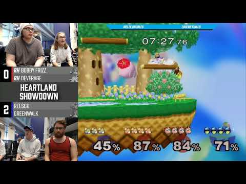 Heartland Showdown SSBM - Frizz & E. Beverage Vs. Reesch & Greenwalk - Doubles Losers Finals