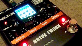 Video thumbnail for Nu-x (Nux) Drive Force tutorial by Gearfacts