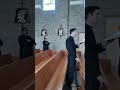 Seminarians Sing A Beautiful Hymn During Adoration