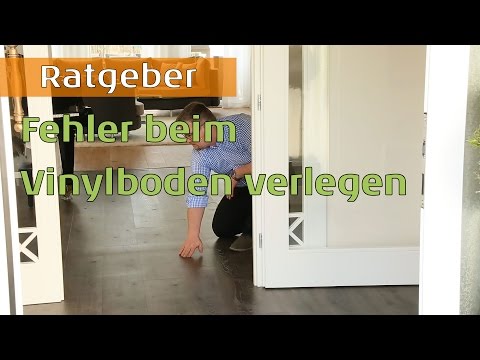 Fehler bei Verlegung von Vinylboden auf Fliesen