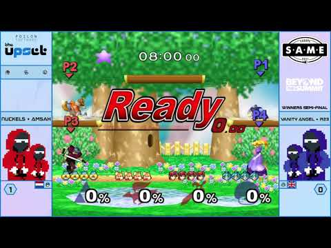 Upset - Nuckels + Amsah Vs. Vanity Angel + R23 - Winners Semis - Melee Doubles