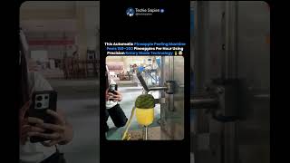 Pineapple Peeling Machine Removes Fruit Skin In Seconds 🍍⚙️🤯