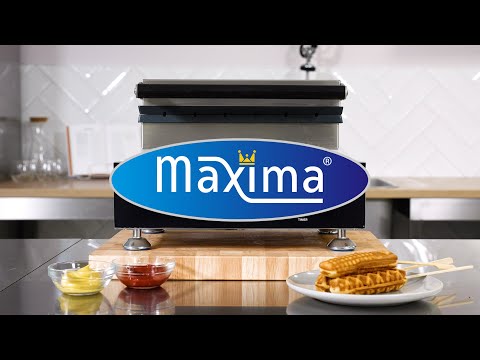 Maxima Gastro Waffelmacher - 6 Sticks - Maishunde - 2 Muster