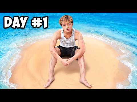 I Survived 7 Days Stranded On An Island! (Day 1)