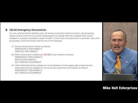 Emergency Disconnects [230.85, 2020 NEC]