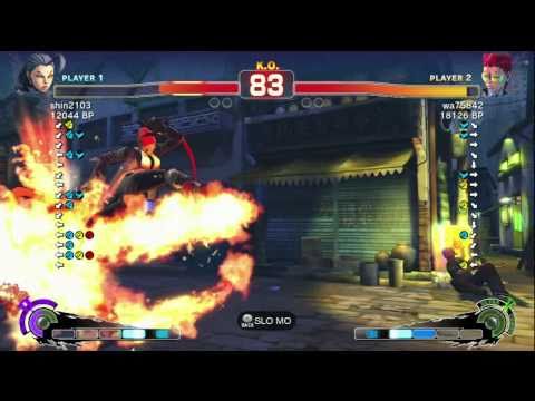 Haitani [Viper] vs shin2103 [Rose] SSF4 Japanese Online Ranked Matches - TRUE-HD