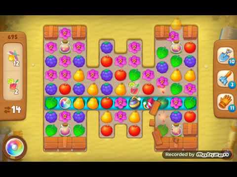 GardenScapes level 695. No boosters. (Version 2023 in description)