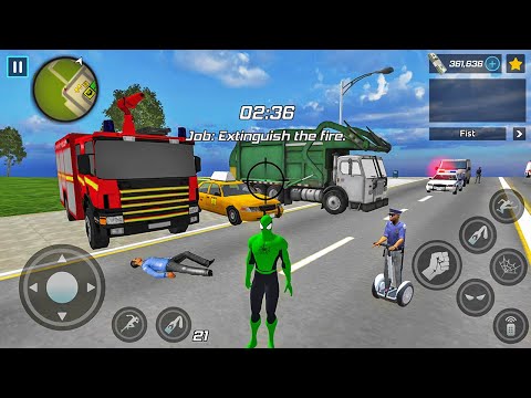 Spider Rope Hero Ninja Gangster Crime Vegas City #9 - Android Gameplay