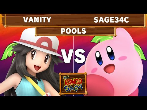 Kongo Saga - Vanity (Pkmtrainer) Vs Sage34c (Kirby) Winners Pools - Smash Ultimate
