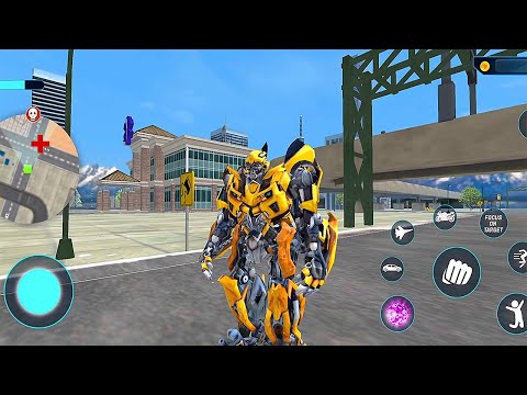 Bumblebee Multiple Transformation Jet Robot Car Game - Android Gameplay
