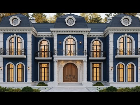 Royal🏘️ Blue Palace Garden –🏛️ Ultra Realistic 8K🌺 December Luxury View 👑🌸❄️