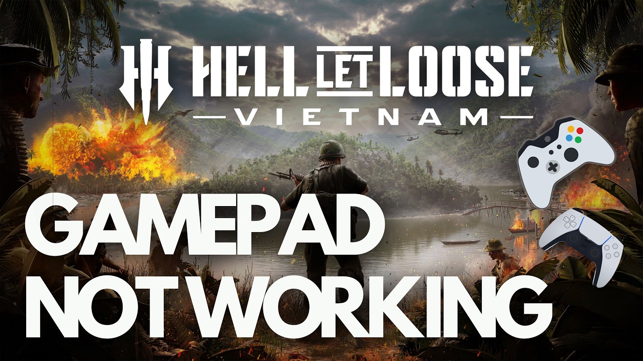 Hell Let Loose Vietnam: Gamepad / Controller Not Working / Not Detected on Steam PC🎮