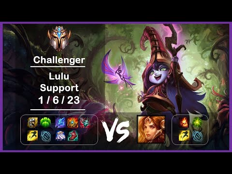 KR Challenger Replays Support Lulu vs Leona Ep.3603