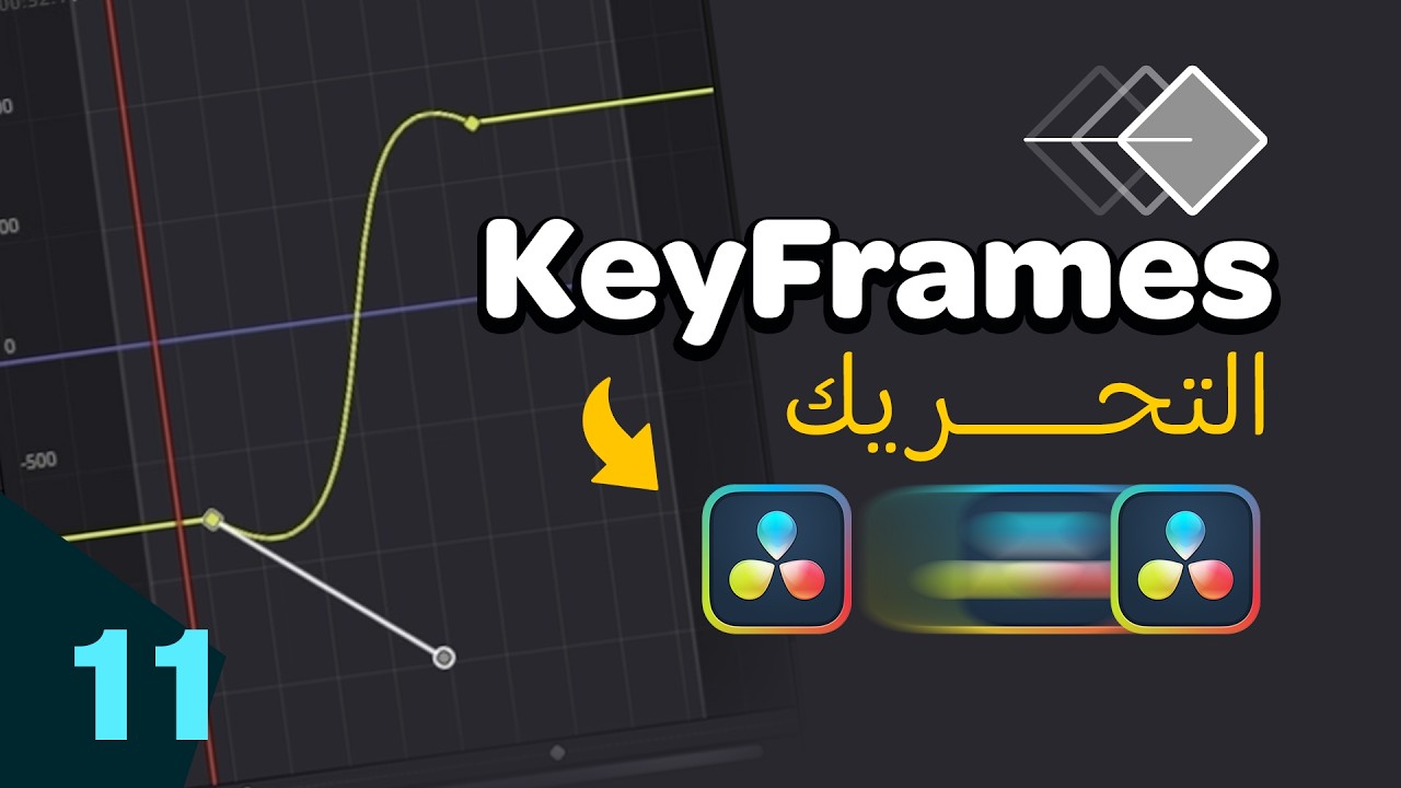 تحريك العناصر في الفيديوهات بأسهل طريقة - Keyframes in DaVinci Resolve