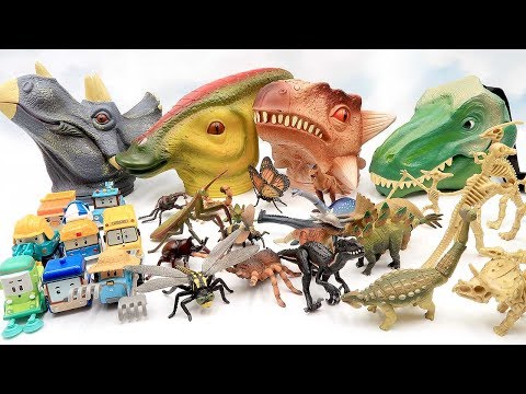 4 Dinosaur Heads Toys  |Jurassic World Dinosaur, Dino Bone, Cars, Bug Toys