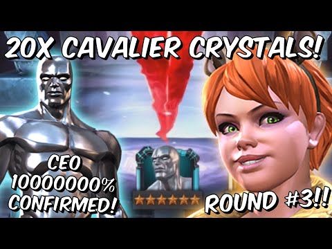 20x 6 Star Squirrel Girl Cavalier Crystal Opening Round #3! - CEO!!!! - Marvel Contest of Champions