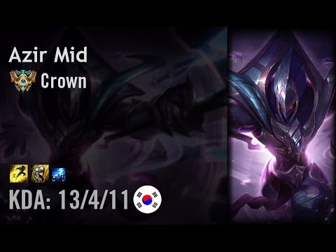 Azir Mid vs Ryze - Crown - KR Challenger Path 6.6