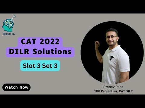 CAT 2022 DILR Solutions | Slot 3 Set 3 | AI and ML Courses for Students | Caselet | Difficult