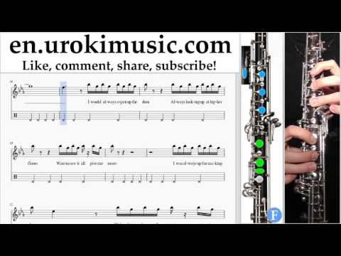 Oboe lessons Imagine Dragons - Rise Up Sheet Music Tutorial Part#2 um-i352