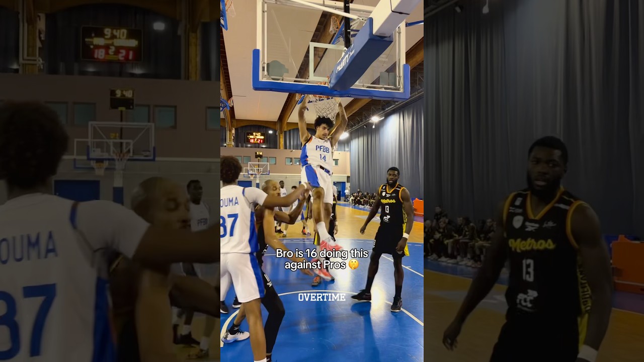 #NathanSoliman is on his 3rd season of profesional experience at 16 🤯  #basketball #shorts #viral