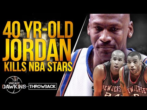 40 Years Old Michael Jordan Snaps For 43 Pts vs Nets | MUST WATCH | VintageDawkins