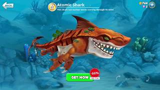 hungry shark world, atomic shark (3D Motion)
