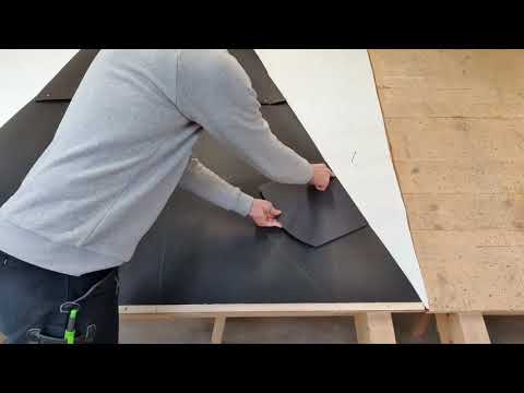 Deutsche Deckung Abgewalmte Fläche Schnürung